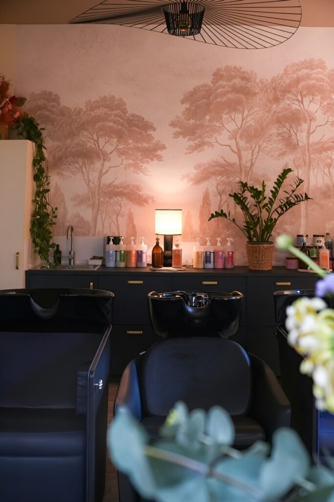 ambiance salon coiffeir naturel